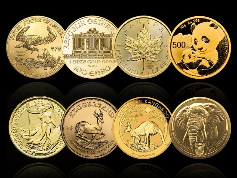 Златни монети от 1 унция