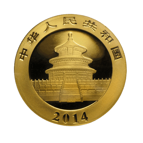 1 toz..Златна .Китайска Панда 2014