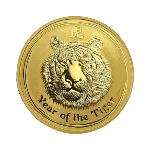 Златна монета 1 oz лунар тигър 2010