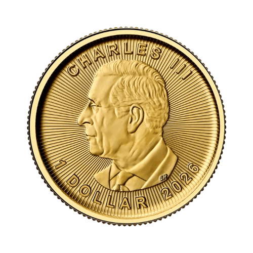 златна монета 1/20 унция кленов лист 2026