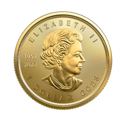 1.55 гр. Златна Монета Канадски Кленов Лист 2023