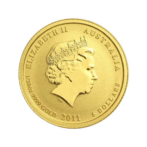 1/20 toz. Златен Лунар Заек 2011