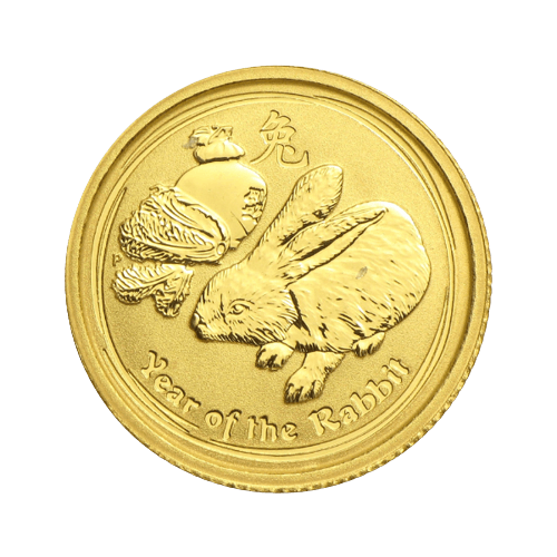 1.55 гр. Златна Монета Австралийски Лунар Заек 2011