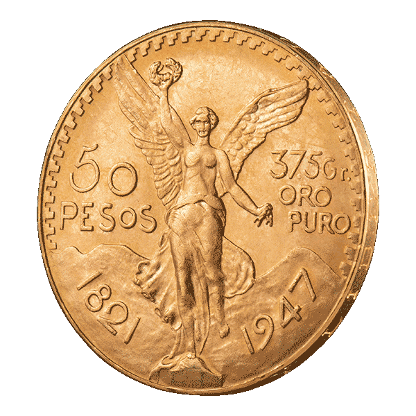Златни монети 50 мексикански песо