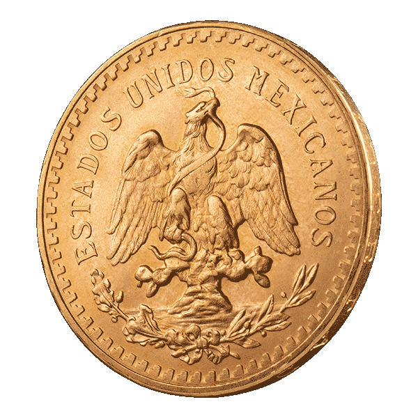 50 златни мексикански песо монета