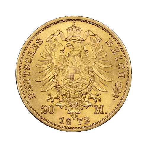 20 Златни Марки Йохан Саксония 1872