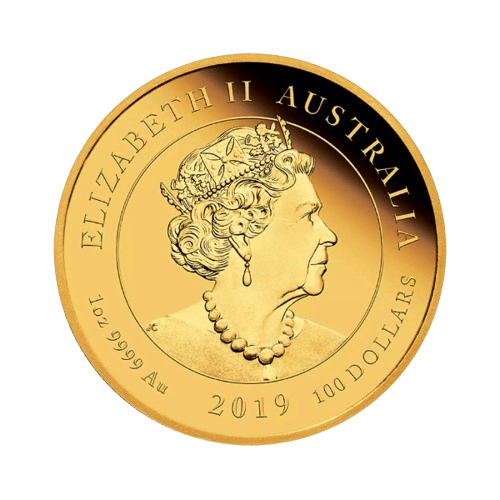 Златна монета за колекция 1 унция Perth mint Кацане на Луната 50 години