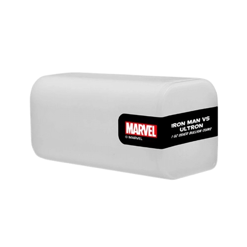 1 oz сребърна монета Marvel Pamp Iron man срещу Ultron