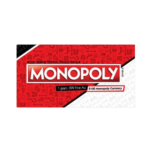 златно кюлче 1 грам pamp монополи банкнота опаковка