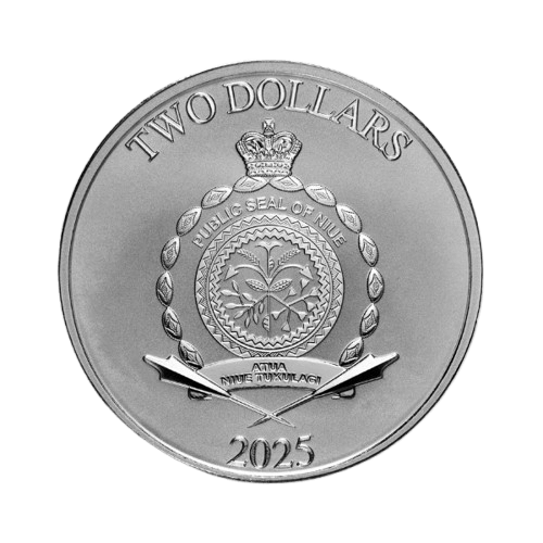 сребърна монета 1 oz pamp и disney мики и приятели 2025 гръб