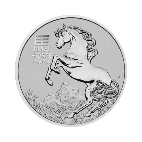 платинена монета 1 oz лунар 2026 кон