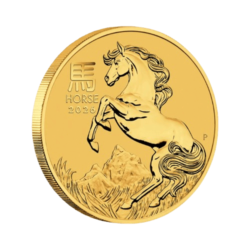 златна монета 31.1 грама лунар кон 2026