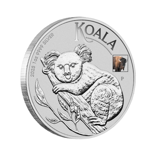 1 унция сребърна коала с гриф бизон