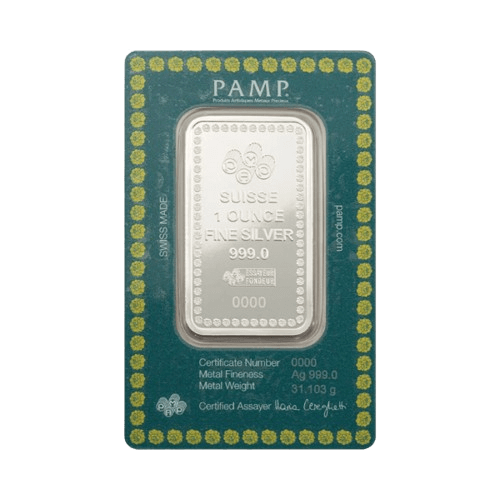 1 унция сребърно кюлче лакшми 2025 pamp