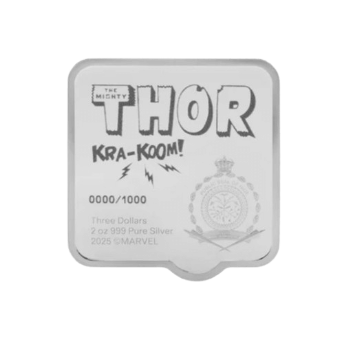 сребърна монета 2 oz thor kra koom marvel подарък