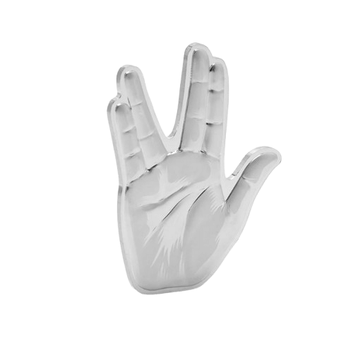 1 унция сребърна монета star trek 2025 vulcan salute