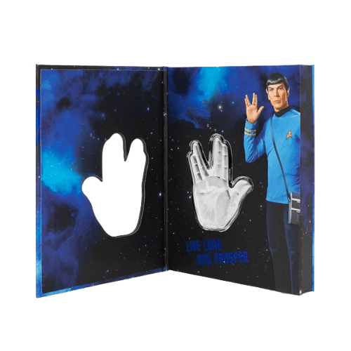1 унция сребърна монета vulcan salute star trek 2025