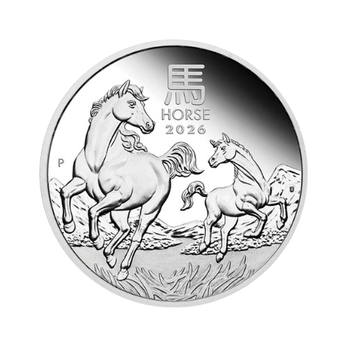 3х1 унция Комплект Сребърни Монети Лунар 2026 Кон