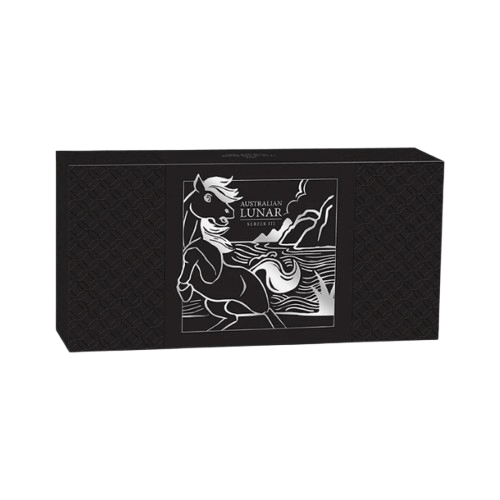 93.3 гр. (3x1 унция) Трио Комплект в кутия Сребърни Монети Лунар Кон 2026