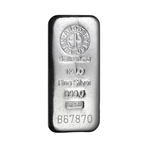 Сребърно кюлче 1 kg Argor Heraeus