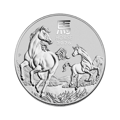 5 унции сребърна монета лунар кон 2026