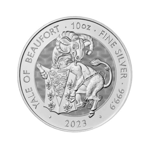 10 унции козелът от бофорт сребърна монета 2023