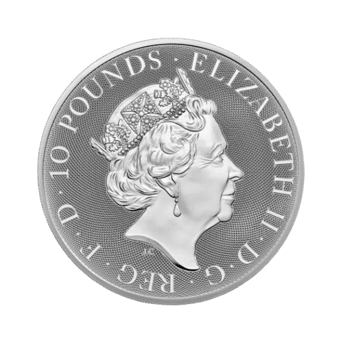 10 унции сребърна монета зверовете на тюдорите 2023 козелът от бофорт