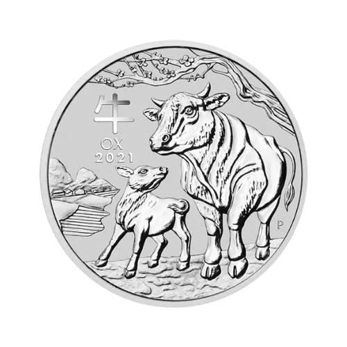 62.2 грама сребърен лунар вол 2021