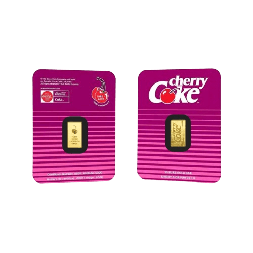 1 гр. pamp златно кюлче cherry coke