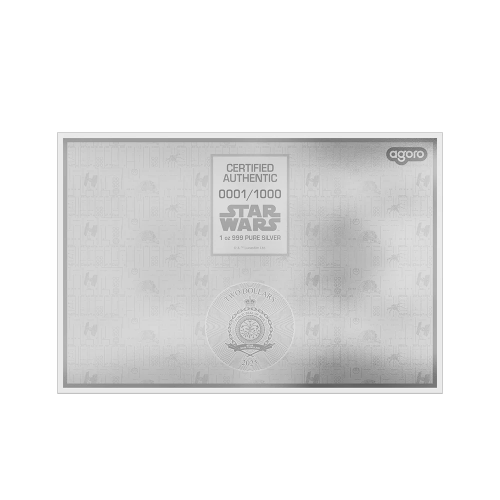 Сребърна монета картина Star Wars Darth Vader Helmet 2025