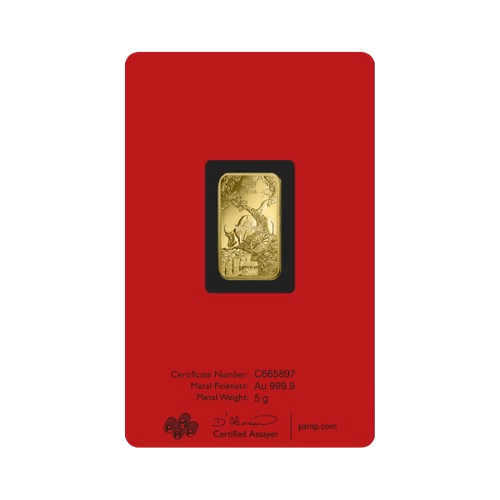 златно кюлче 5 грама памп лунар вол 2021