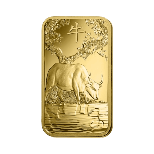 5 грама лунар вол златно кюлче pamp