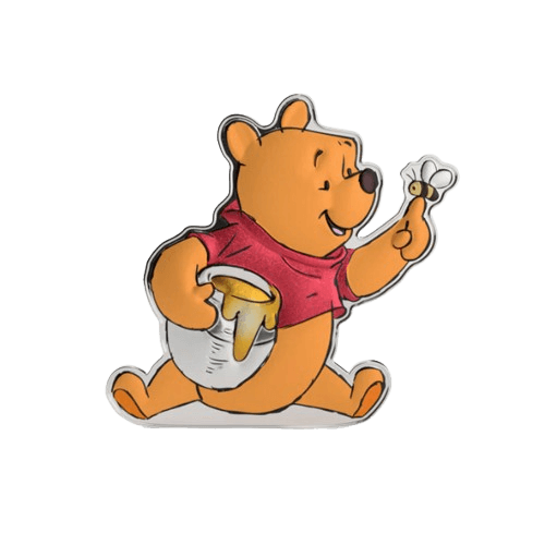 1 унция сребърна монета мечо пух в подаръчна кутия