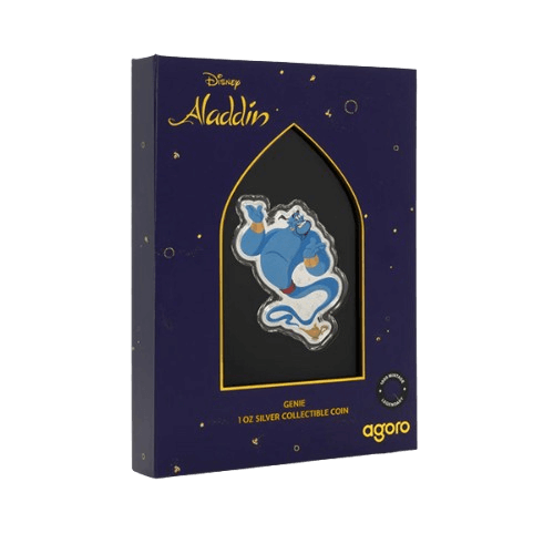 подаръчна дисни аладин сребърна монета 1 унция 2025 духът от лампата аладин