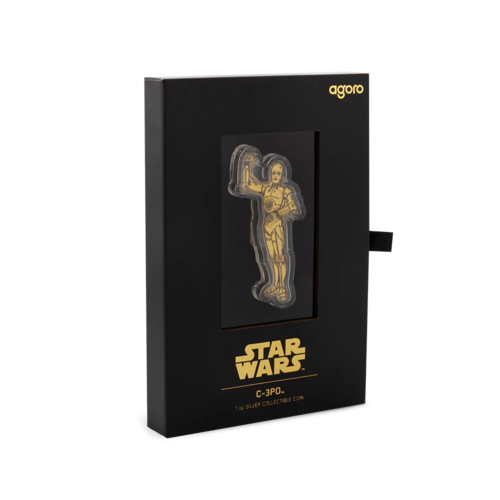 сребърна монета в подаръчна кутия star wars 1 oz си трипио