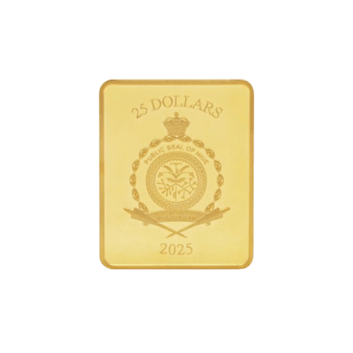 1/4 унция златна монета марвел оникс гръб