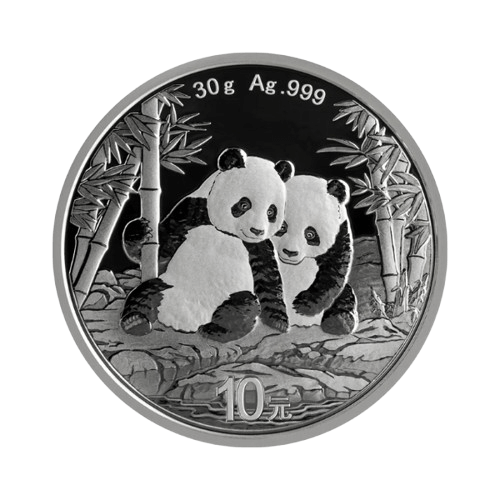 30 грама сребърна монета китайска панда 2026