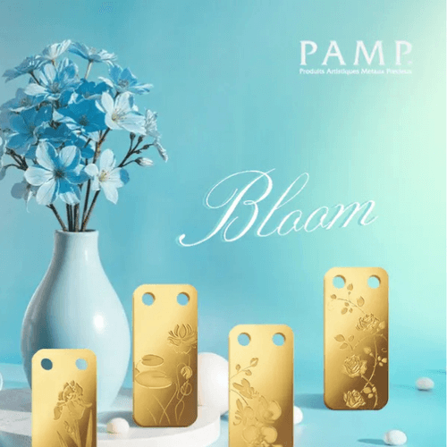 златни кюлчета pamp 1/5 oz pamp орхидея за подарък медальон