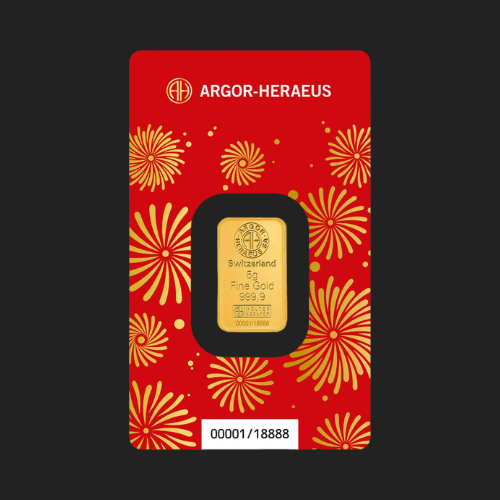 златно кюлче 5 грама argor heraeus 2026 лунар кон гръб