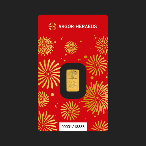 златно кюлче 1 грам лунар 2026 кон argor heraeus гръб