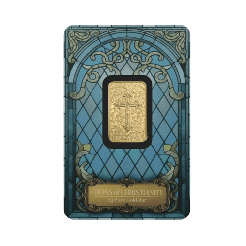 5 грама златно кюлче памп християнски кръст за подарък