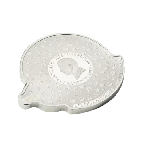 сребърен токен 1 унция памп пакман 45-годишнина 2025 гръб