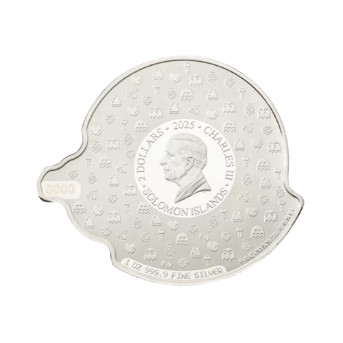 сребърен токет pacman 45-годишнина гръб чарлз iii