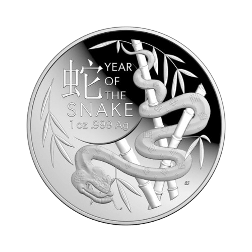 1 унция сребърна монета лунар змия 2025 ram гръб чарлз iii