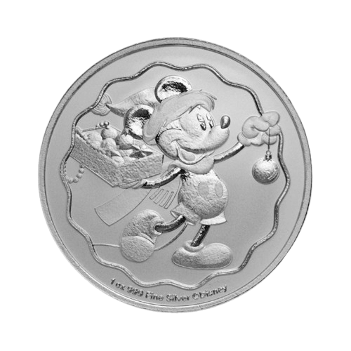 31.1 грама сребърна монета disney & pamp зимна приказка