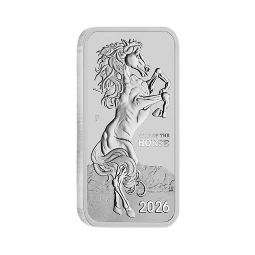 сребърен лунар кон 1 oz правоъгълна монета 2026