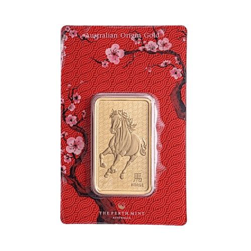 1 унция златно кюлче лунар кон 2026 perth mint