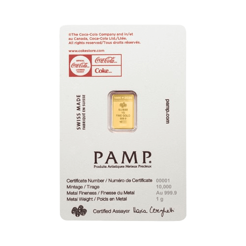 1 грам златно кюлче pamp coca-cola свети валентин