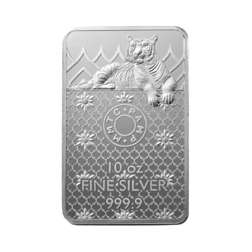 сребърно кюлче 10 oz pamp тигър гръб