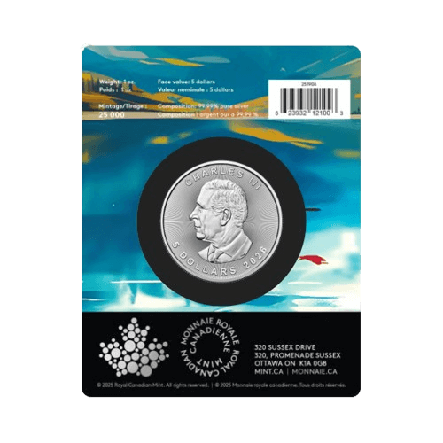 1 oz сребърен кленов лист за празник 2026